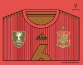 Camiseta del mundial de fútbol 2014 de España