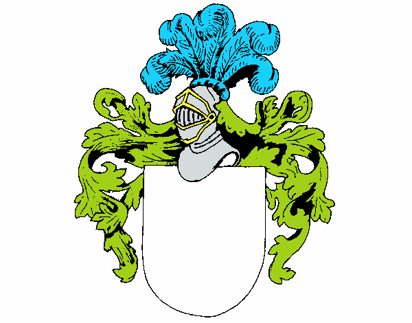 Escudo de armas y casco