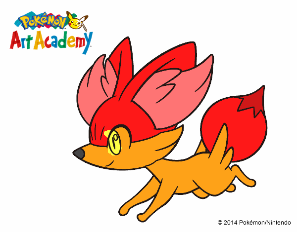 Fennekin corriendo