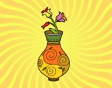 Dibujo Flor de campanilla en un jarrón pintado por pro346