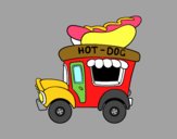 Food truck de perritos calientes