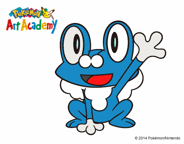 Froakie saludando