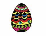 Dibujo Huevo de Pascua estilo japonés pintado por andurinha