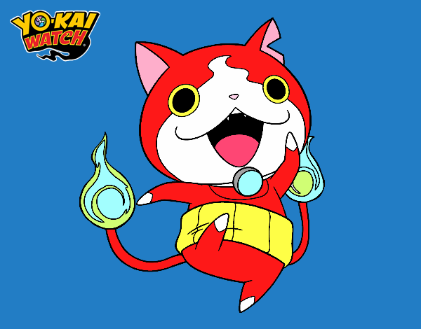 Jibanyan saltando