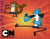 Mordecai y Rigby karatekas