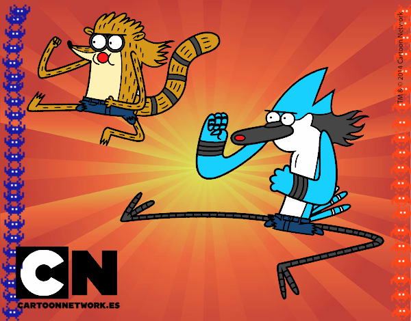 los karatecas mordecai y rigby