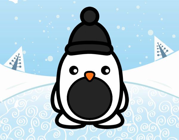 Pingüino navideño