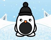 Pingüino navideño