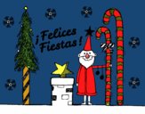 Postal Felices Fiestas