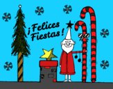 Postal Felices Fiestas