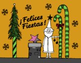 Postal Felices Fiestas