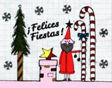 Postal Felices Fiestas