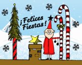 Postal Felices Fiestas