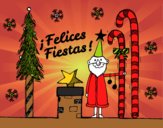 Postal Felices Fiestas