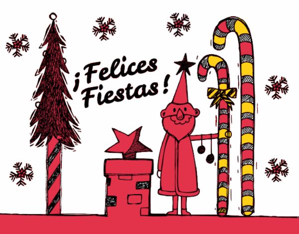 Postal Felices Fiestas