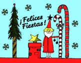 Postal Felices Fiestas