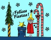 Postal Felices Fiestas