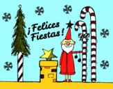 Postal Felices Fiestas