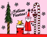 Postal Felices Fiestas