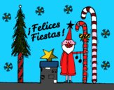 Postal Felices Fiestas