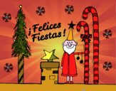 Postal Felices Fiestas