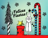 Postal Felices Fiestas