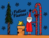 Postal Felices Fiestas