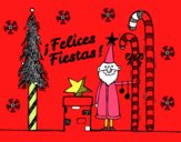 Postal Felices Fiestas