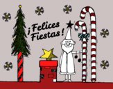 Postal Felices Fiestas