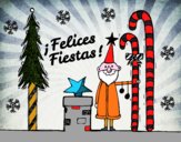 Postal Felices Fiestas