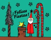 Postal Felices Fiestas