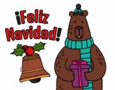 Dibujo Postal Feliz Navidad pintado por Ale3012