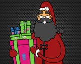 Santa Claus con regalos