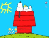 Snoopy durmiendo