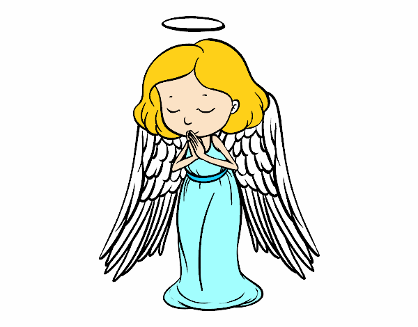ángel pidiendo gracias