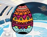 Dibujo Un huevo de pascua decorado pintado por davo78