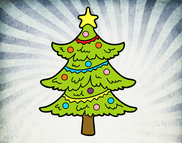 Árbol de navidad decorado