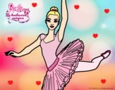 Dibujo Barbie en segundo arabesque pintado por angelaias