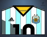 Camiseta del mundial de fútbol 2014 de Argentina