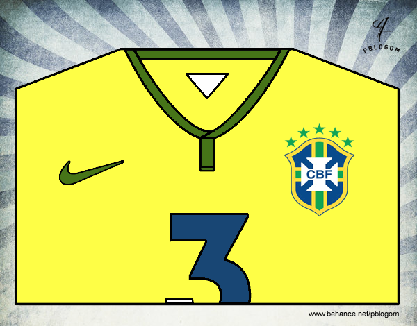 Camiseta del mundial de fútbol 2014 de Brasil