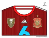 Camiseta del mundial de fútbol 2014 de España