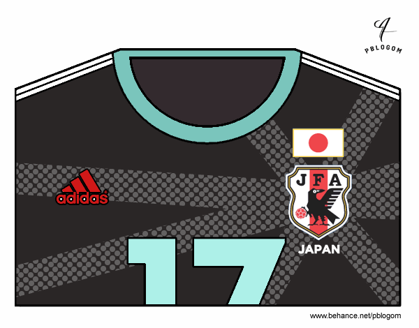 Camiseta del mundial de fútbol 2014 de Japón