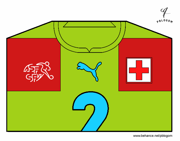 Camiseta del mundial de fútbol 2014 de Suiza