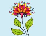 Dibujo Flor decorativa pintado por polillaty