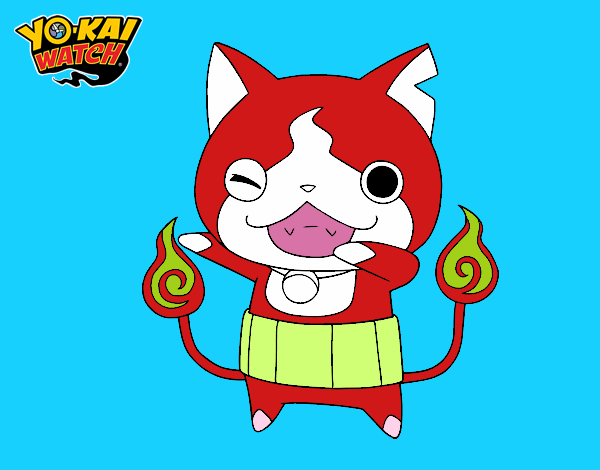 Jibanyan guiñando el ojo