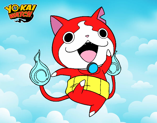 Jibanyan saltando