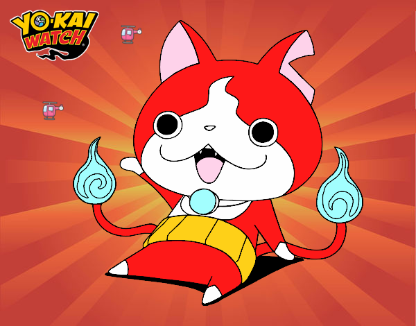 Jibanyan saludando