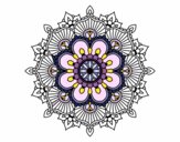 Dibujo Mandala destello floral pintado por luvezu