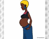 Dibujo Mujer de Kenia pintado por polillaty