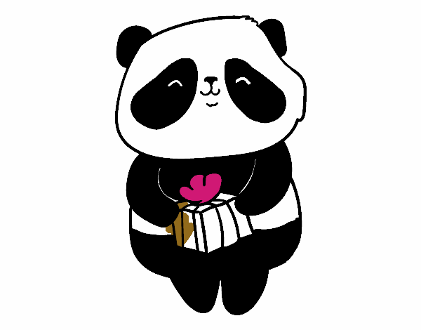 Panda con regalo